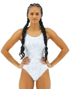 TYR Durafast Elite® Women's Cutoutfit Swimsuit - Whiteout Camo