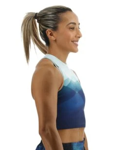TYR Base Kinetic™ Women's Cropped High Neck Tank - Forge 16 TYR Base Kinetic™ Women's Cropped High Neck Tank - Forge -Tyr FGCHTF3A 461 alt06