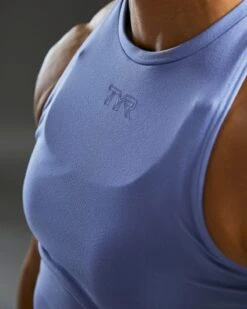 TYR Base Kinetic™ Women's Cropped High Neck Tank - Solid -Tyr FGCHTS3A 986 alt09