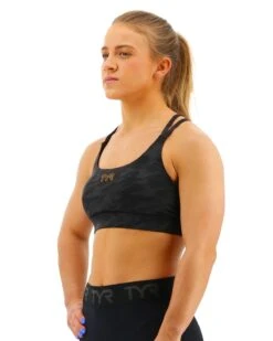TYR Base Kineticâ„¢ Women's Dual Strap Sports Bra - Blackout Camo