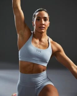 TYR Base Kinetic™ Women's Dual Strap Sports Bra - Heather -Tyr FGDSSH3A 254 alt07