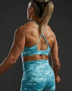 TYR Base Kinetic™ Women's High Neck Sports Bra - Aqueous 18 TYR Base Kinetic™ Women's High Neck Sports Bra - Aqueous -Tyr FGHAQ3A 988 alt08