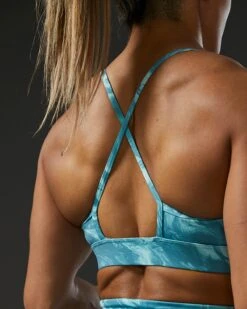 TYR Base Kinetic™ Women's High Neck Sports Bra - Aqueous 19 TYR Base Kinetic™ Women's High Neck Sports Bra - Aqueous -Tyr FGHAQ3A 988 alt09