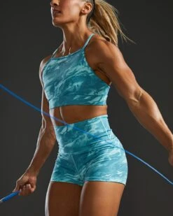 TYR Base Kinetic™ Women's High Neck Sports Bra - Aqueous 20 TYR Base Kinetic™ Women's High Neck Sports Bra - Aqueous -Tyr FGHAQ3A 988 alt10