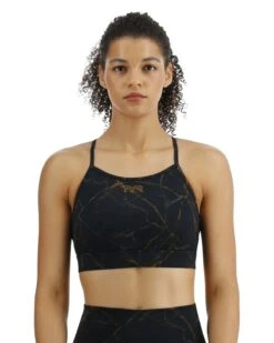 TYR Base Kinetic™ Women's High Neck Sports Bra - Goldstone