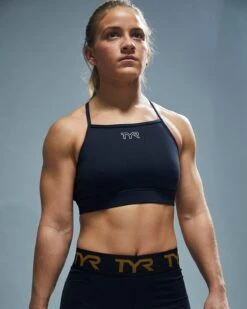 TYR Base Kinetic™ Women's High Neck Sports Bra - Solid 16 TYR Base Kinetic™ Women's High Neck Sports Bra - Solid -Tyr FGHSO3A 001 alt07