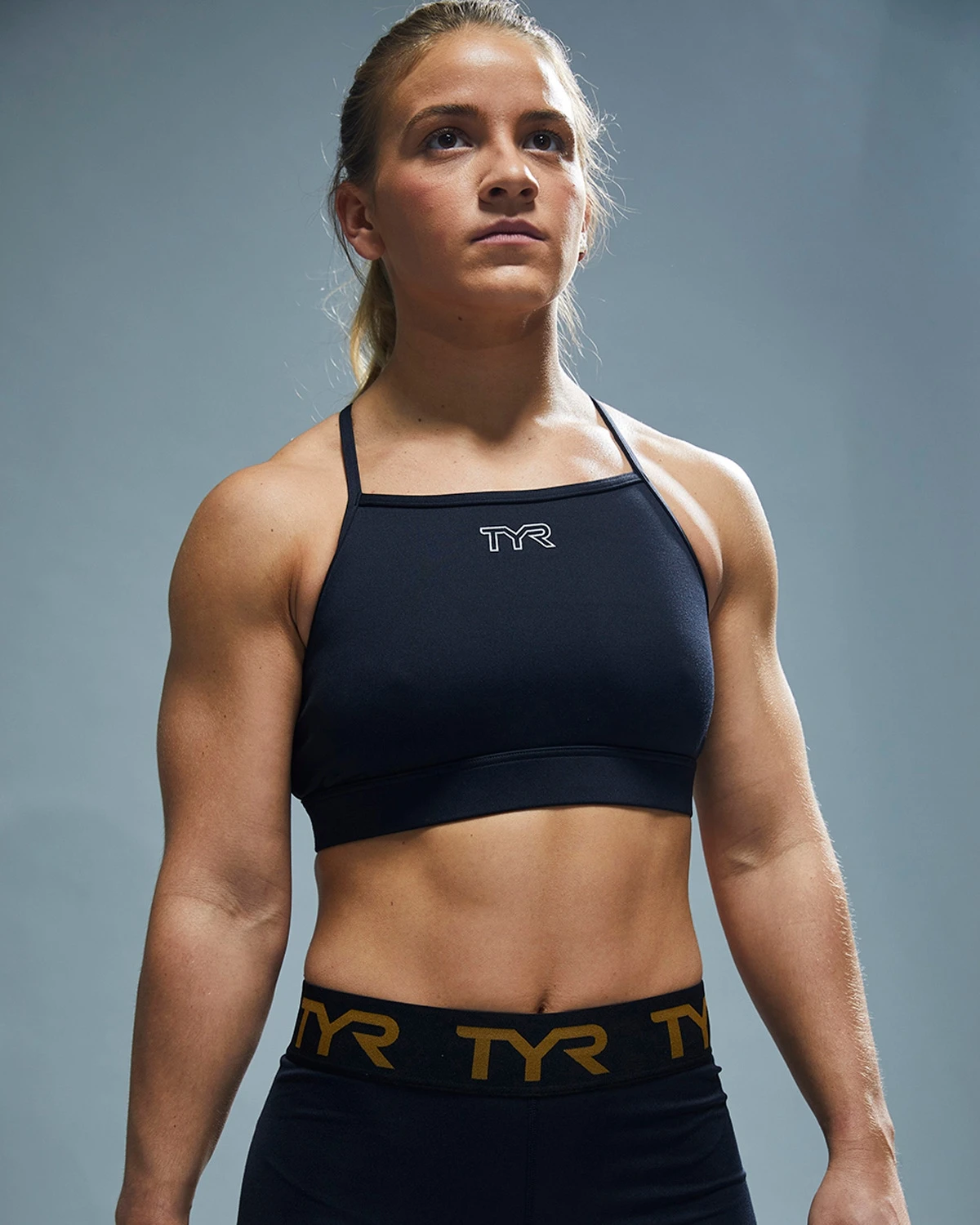 TYR Base Kinetic™ Women's High Neck Sports Bra - Solid 7 TYR Base Kinetic™ Women's High Neck Sports Bra - Solid - Image 7