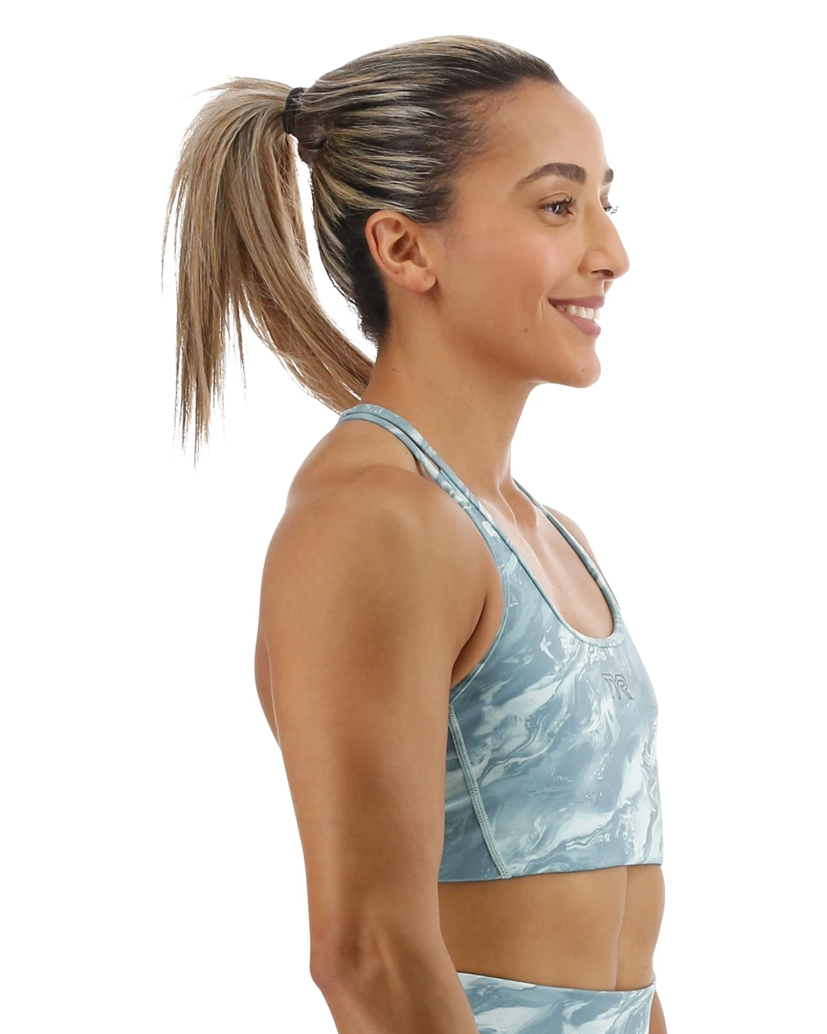 TYR Base Kinetic™ Women's Racerback Sports Bra - Aqueous 6 TYR Base Kinetic™ Women's Racerback Sports Bra - Aqueous - Image 6