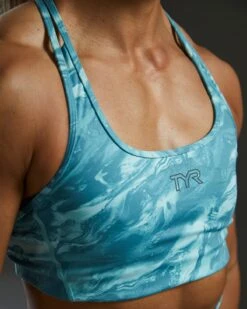 TYR Base Kinetic™ Women's Racerback Sports Bra - Aqueous 17 TYR Base Kinetic™ Women's Racerback Sports Bra - Aqueous -Tyr FGRAQ3A 988 alt07