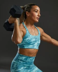 TYR Base Kinetic™ Women's Racerback Sports Bra - Aqueous 18 TYR Base Kinetic™ Women's Racerback Sports Bra - Aqueous -Tyr FGRAQ3A 988 alt08