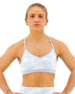 TYR Base Kinetic™ Women's V-Neck Sports Bra - Whiteout Camo