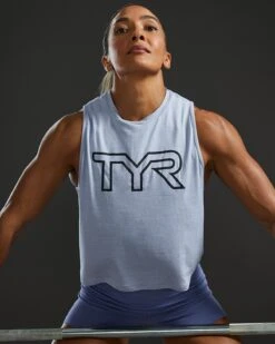 TYR ClimaDry™ Women's Cropped Tech Tank - Solid / Heather -Tyr FPCTSO3A 987 alt07