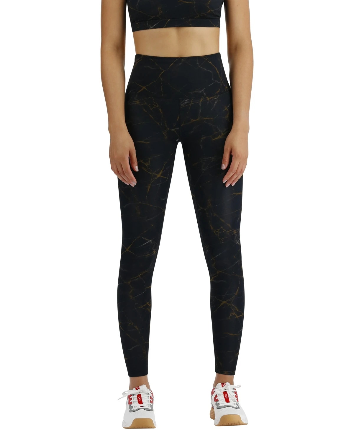 TYR Base Kinetic™ Women's High-Rise Full Length Leggings - Goldstone 1 TYR Base Kinetic™ Women's High-Rise Full Length Leggings - Goldstone