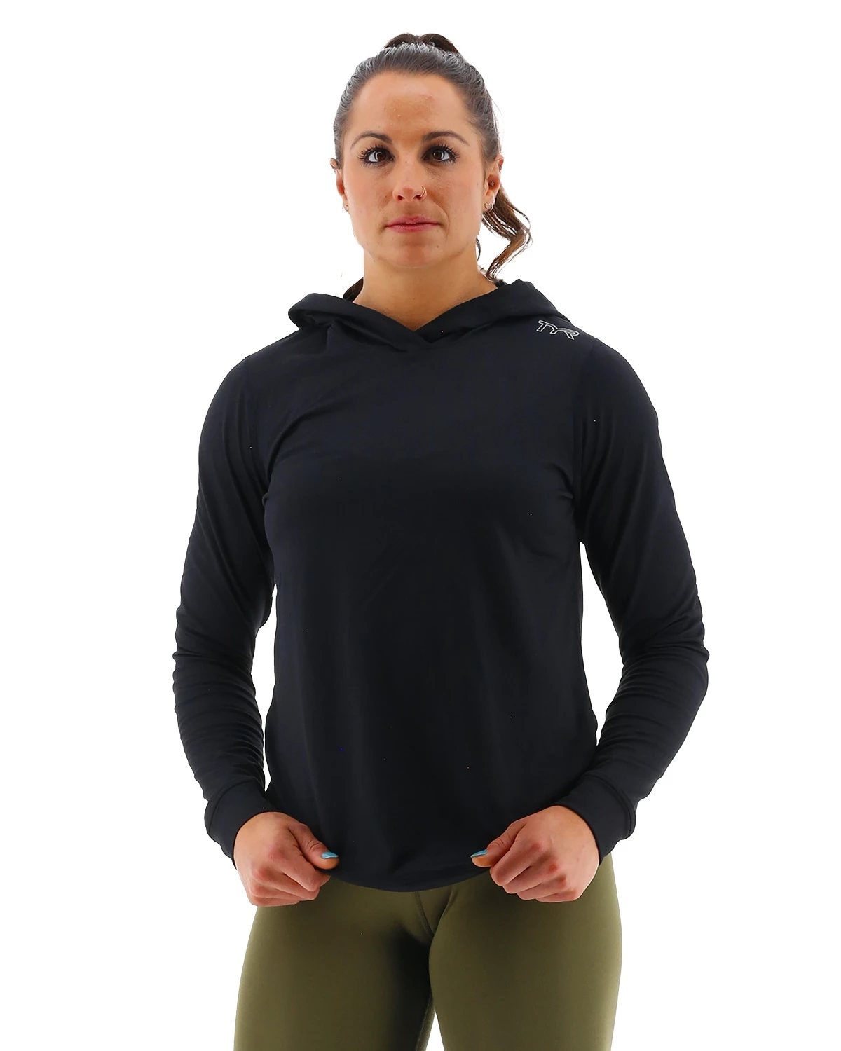 TYR SLS Women's Tech Performance Hoodie - Solid 1 TYR SLS Women's Tech Performance Hoodie - Solid
