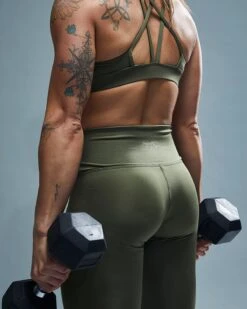 TYR Base Kinetic™ Women's High-Rise 3/4 Leggings - Solid -Tyr FTTMRS3A 932 alt08