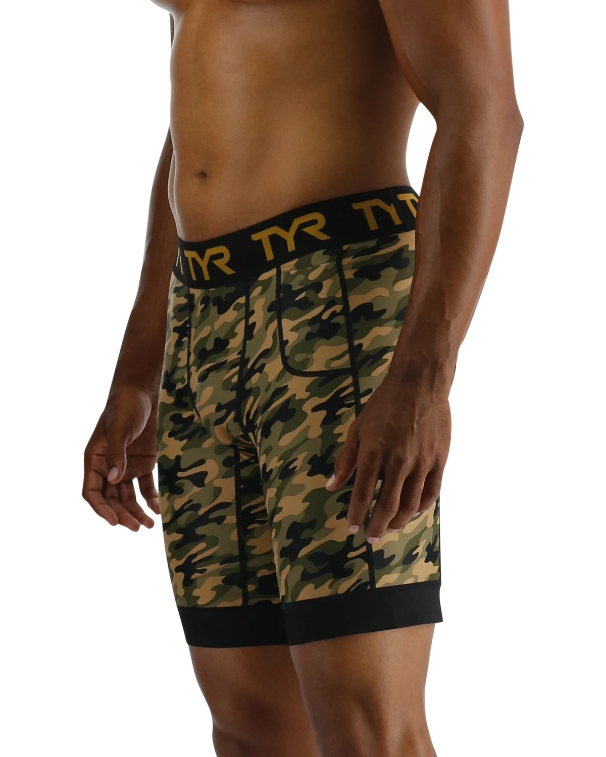 TYR Men's Compression Shorts - Terra Camo 3 TYR Men's Compression Shorts - Terra Camo - Image 3