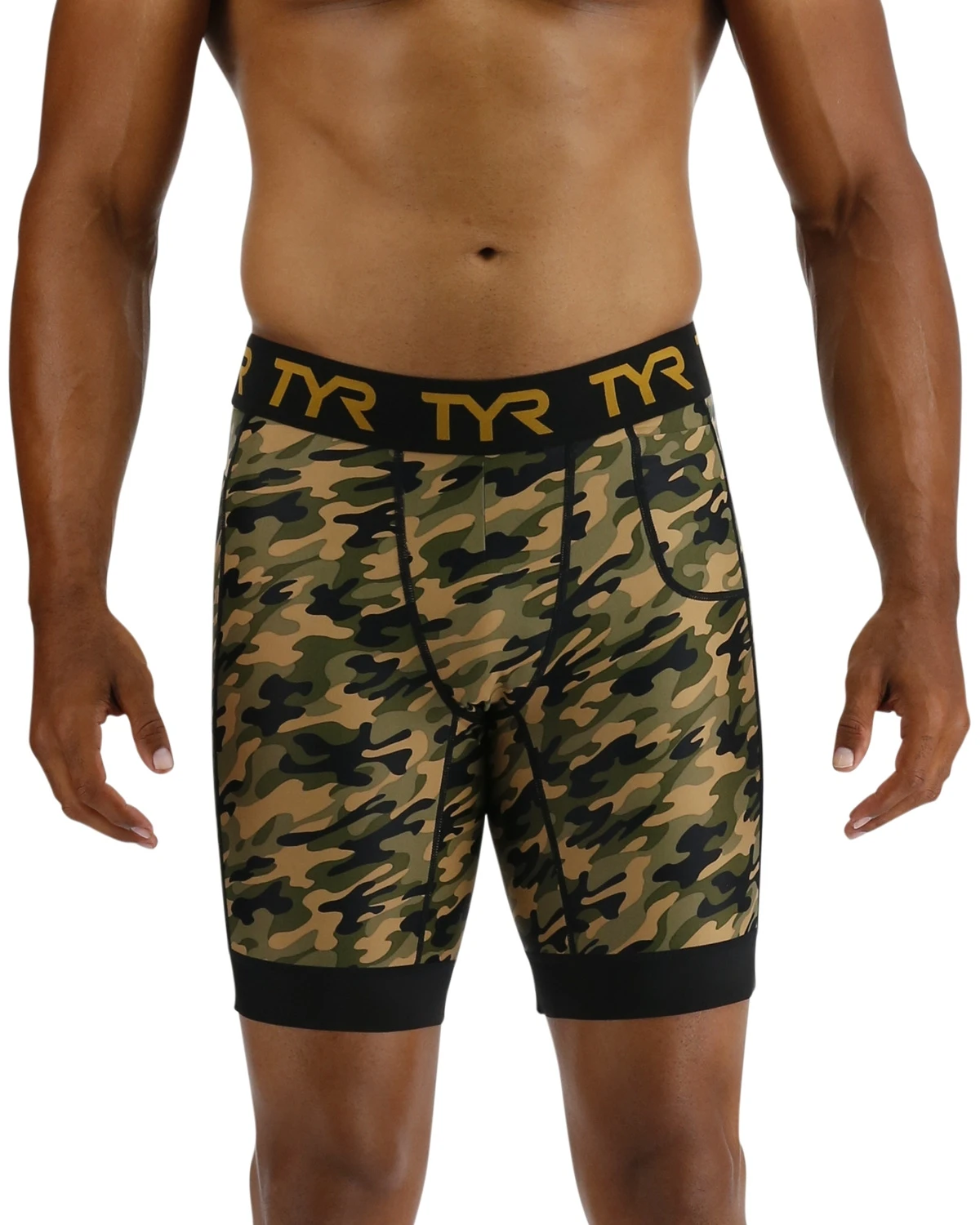 TYR Men's Compression Shorts - Terra Camo 1 TYR Men's Compression Shorts - Terra Camo