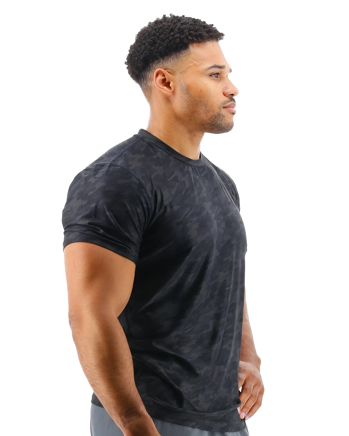 TYR Airtec™ Men's Tee - Blackout Camo 7 TYR Airtec™ Men's Tee - Blackout Camo - Image 7