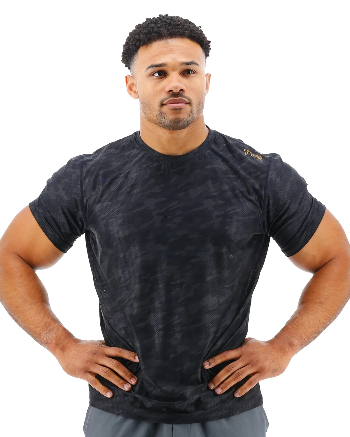 TYR Airtec™ Men's Tee - Blackout Camo 1 TYR Airtec™ Men's Tee - Blackout Camo