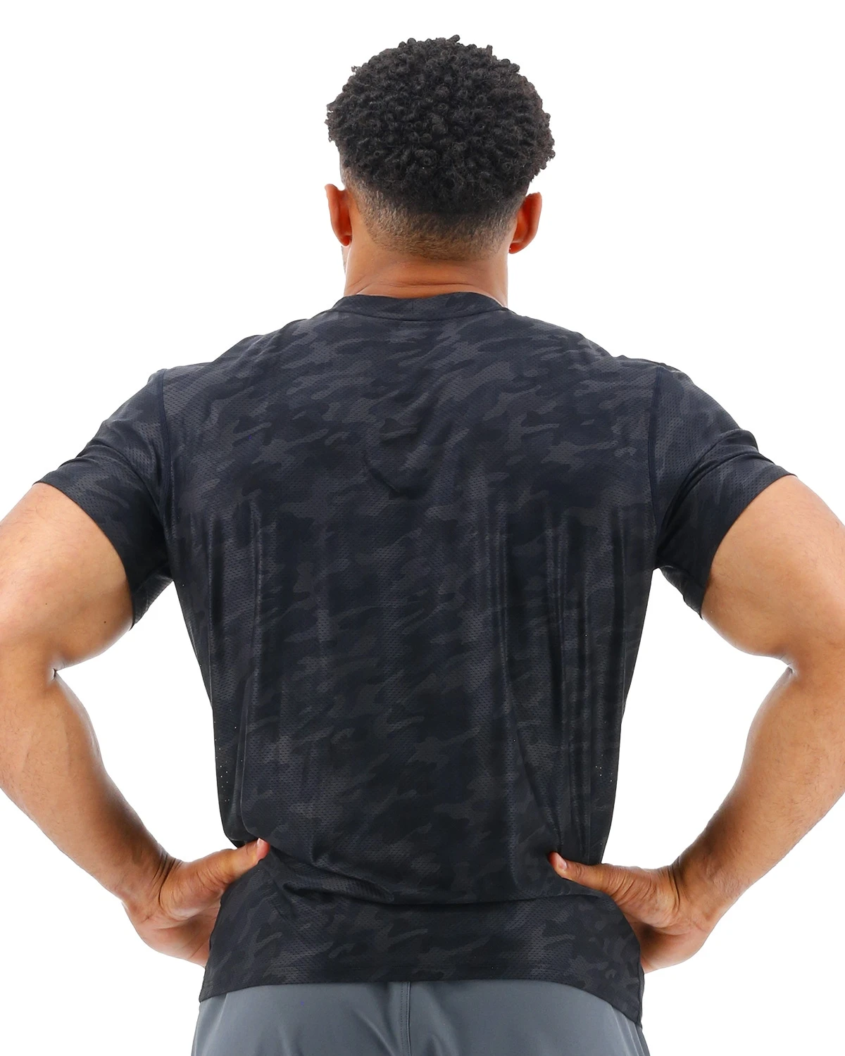 TYR Airtec™ Men's Tee - Blackout Camo 2 TYR Airtec™ Men's Tee - Blackout Camo - Image 2
