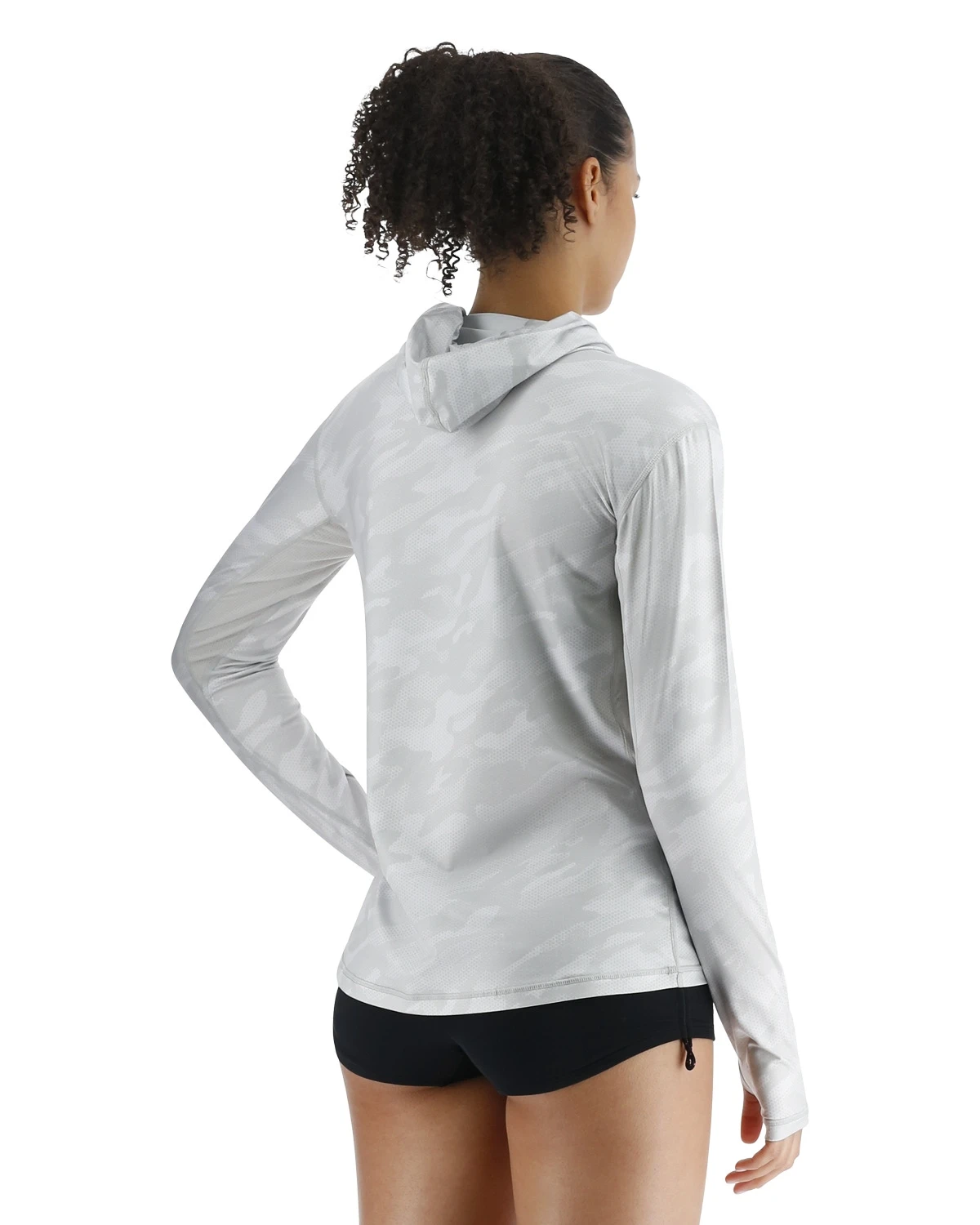 TYR SunDefense™ Women's Vented Hooded Shirt - Camohex 4 TYR SunDefense™ Women's Vented Hooded Shirt - Camohex - Image 4