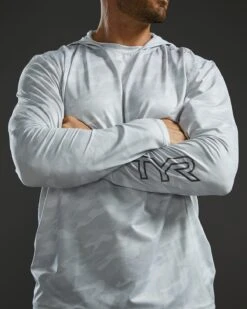 TYR SunDefense™ Men's Vented Hooded Shirt - Camohex -Tyr PMLHCA7A 990 alt07