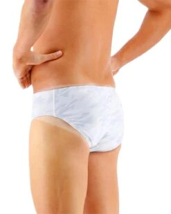 TYR Durafast Elite® Men's Brief Swimsuit - Whiteout Camo -Tyr RWCM7A 100 alt03