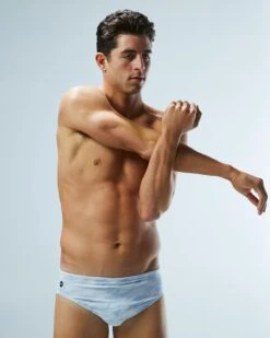 TYR Durafast Elite® Men's Brief Swimsuit - Whiteout Camo -Tyr RWCM7A 100 alt07