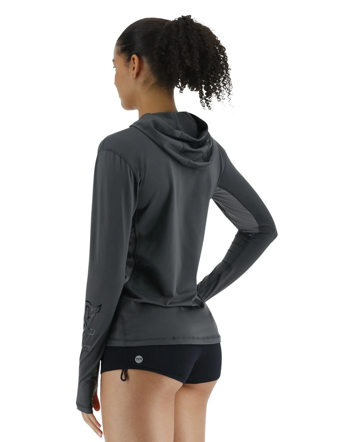 TYR SunDefense™ Women's Vented Long Sleeve Crew Shirt - Solid 4 TYR SunDefense™ Women's Vented Long Sleeve Crew Shirt - Solid - Image 4
