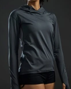 TYR SunDefense™ Women's Vented Long Sleeve Crew Shirt - Solid 17 TYR SunDefense™ Women's Vented Long Sleeve Crew Shirt - Solid -Tyr TSFPLH7A 927 alt07