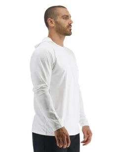 TYR SunDefense™ Men's Vented Hooded Shirt - Solid -Tyr TSMPLH7A 100 alt06