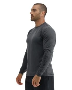 TYR SunDefense™ Men's Vented Long Sleeve Crew Shirt - Solid -Tyr TSMPLS7A 927 alt04