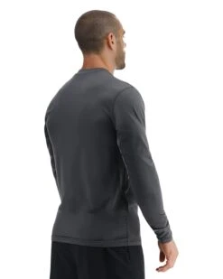 TYR SunDefense™ Men's Vented Long Sleeve Crew Shirt - Solid -Tyr TSMPLS7A 927 alt05