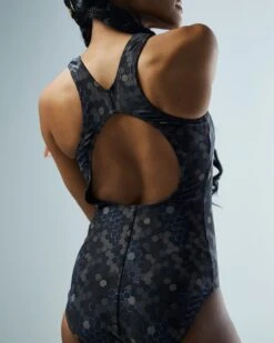 TYR Durafast Elite® Women's Max Splice Controlfit Swimsuit - Carbon Hex -Tyr TSPCHX7A 001 alt10