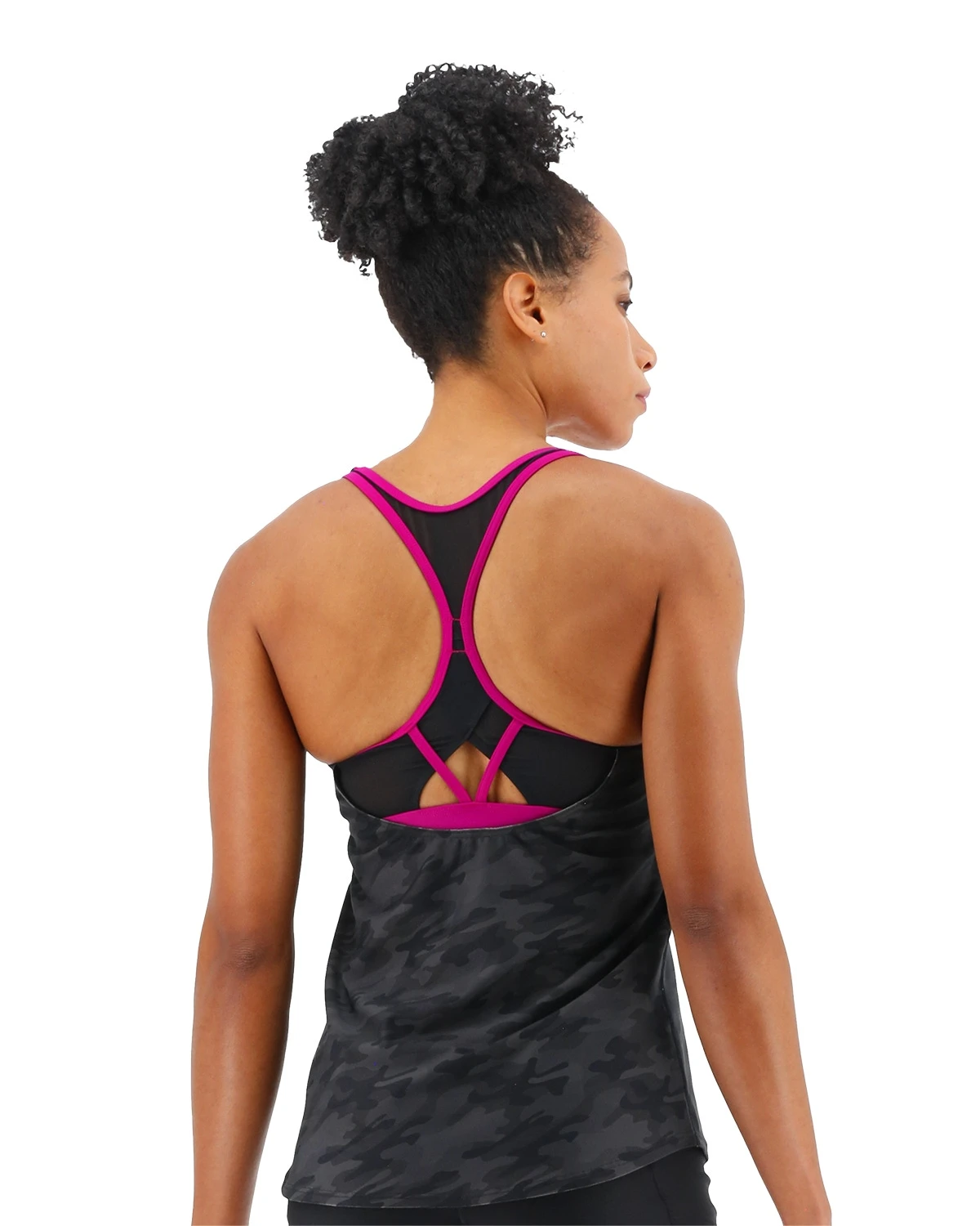 TYR Durafast Elite® Women's Taylor Tank - Blackout Camo 2 TYR Durafast Elite® Women's Taylor Tank - Blackout Camo - Image 2