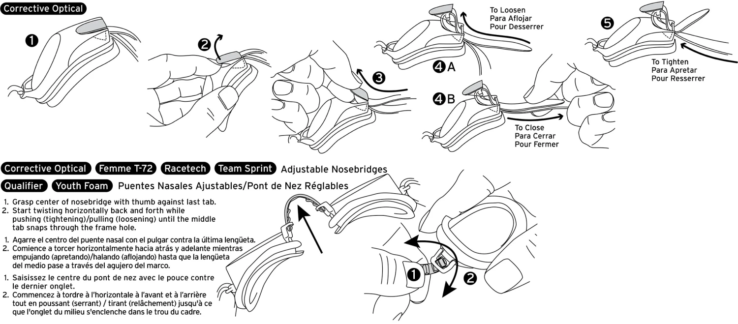 TYR Adult Corrective Optical Goggles 3 TYR Adult Corrective Optical Goggles - Image 3