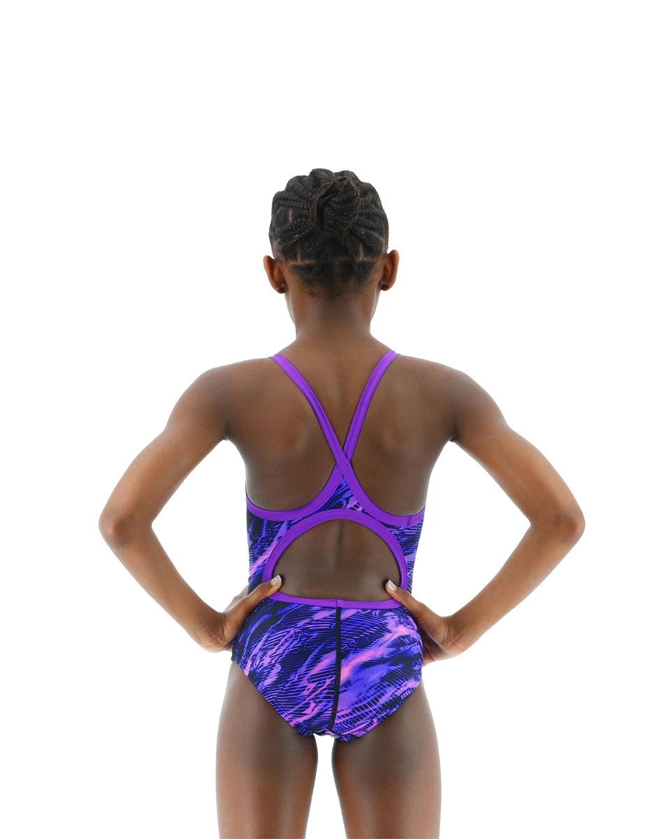 TYR Durafast Lite® Girls' Diamondfit Swimsuit - Cadence 2 TYR Durafast Lite® Girls' Diamondfit Swimsuit - Cadence - Image 2