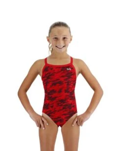 TYR Durafast Elite® Girls' Diamondfit Swimsuit - Camo 6 TYR Durafast Elite® Girls' Diamondfit Swimsuit - Camo -Tyr dcam7y 610 alt03 2