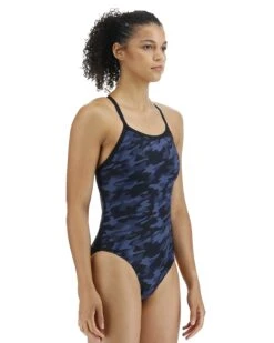 TYR Durafast Elite® Women's Diamondfit Swimsuit - Midnight Camo -Tyr dmcm7a 401 alt06