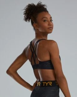 TYR Base Kinetic™ Women's Dual Strap Sports Bra - Goldstone -Tyr fgdsgo3a 001 alt04