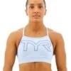 TYR Base Kinetic™ Women's High Neck Big Logo Sports Bra - Solid