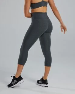 TYR Base Kinetic™ Women's High-Rise 3/4 Leggings - Solid -Tyr fttmrs3a 255 alt03