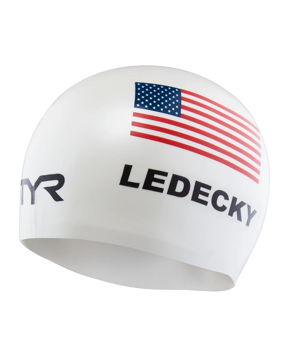 TYR Adult Katie Ledecky Silicone Swim Cap 1 TYR Adult Katie Ledecky Silicone Swim Cap