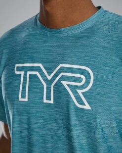 TYR Airtec™ Men's Big Logo Tee - Solid / Heather 13 TYR Airtec™ Men's Big Logo Tee - Solid / Heather -Tyr t44000 971 alt06