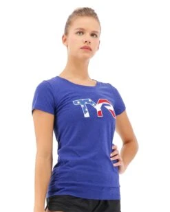 TYR Women's Graphic Tee - Ledecky -Tyr tfklu3a 401 alt08