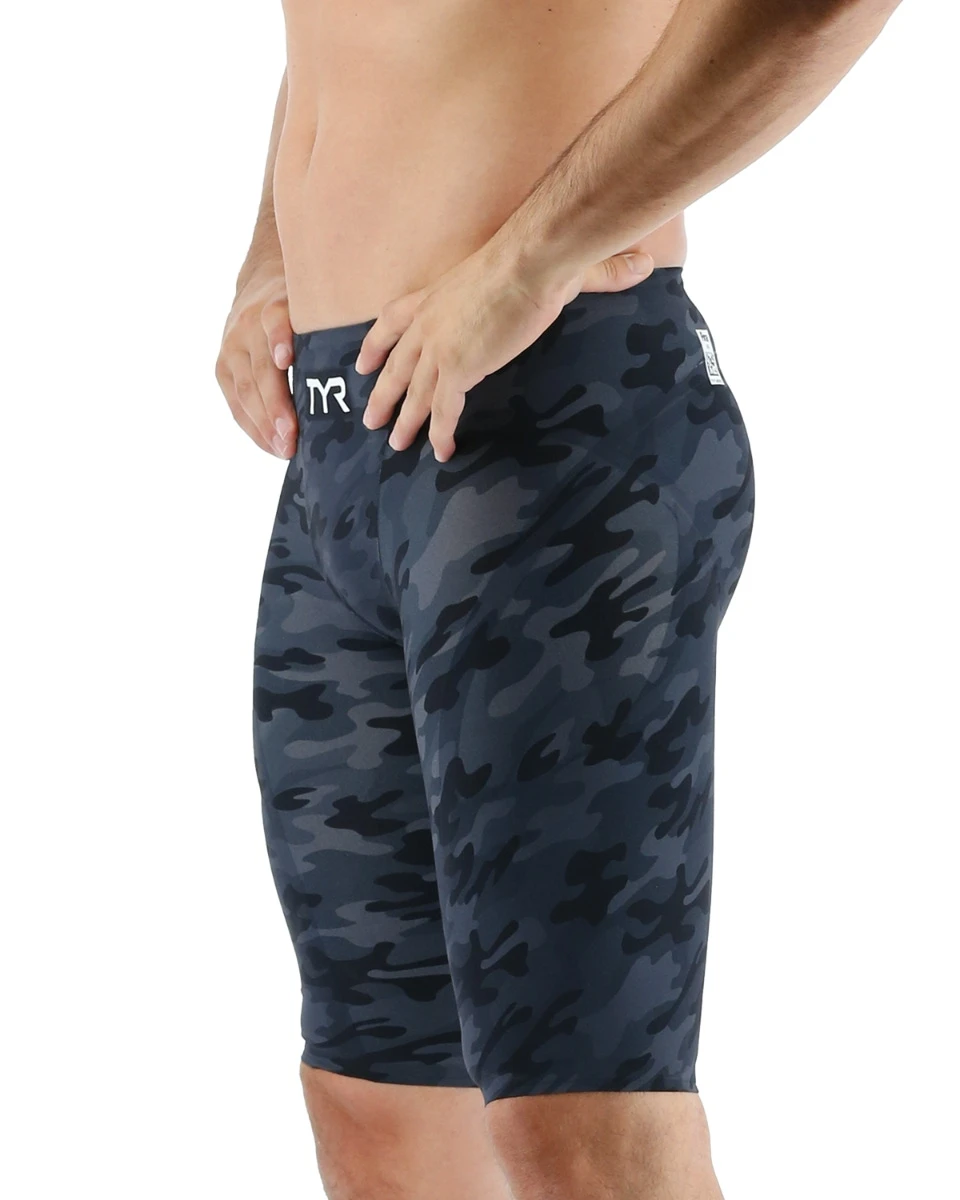 TYR Men’s Venzo™ High-Waist Jammer Swimsuit - Camo Fire 3 TYR Men’s Venzo™ High-Waist Jammer Swimsuit - Camo Fire - Image 3