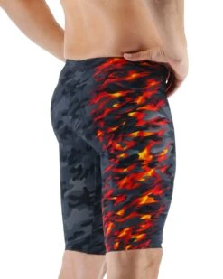 TYR Men’s Venzo™ High-Waist Jammer Swimsuit - Camo Fire 16 TYR Men’s Venzo™ High-Waist Jammer Swimsuit - Camo Fire -Tyr vzcfhw6a 937 alt05