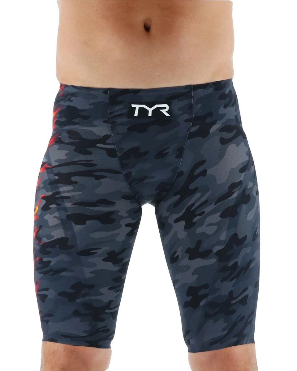 TYR Men’s Venzo™ Jammer Swimsuit - Camo Fire 1 TYR Men’s Venzo™ Jammer Swimsuit - Camo Fire