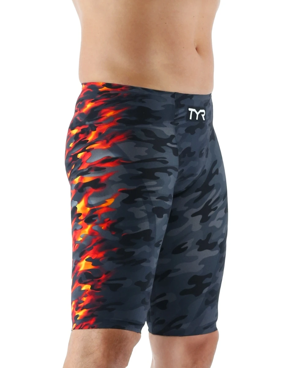 TYR Men’s Venzo™ Jammer Swimsuit - Camo Fire 6 TYR Men’s Venzo™ Jammer Swimsuit - Camo Fire - Image 6