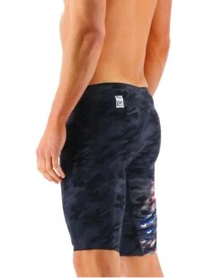 TYR Men's Venzo™ High Jammer - USA Blackout Camo -Tyr vzcuhw6a 921 alt03